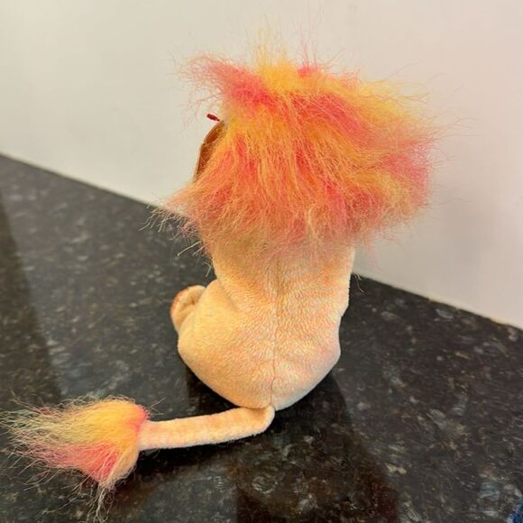 TY Beanie Baby - BUSHY the Lion (7 inch) WITH ALL TAGS 2000 - Picture 4 of 11
